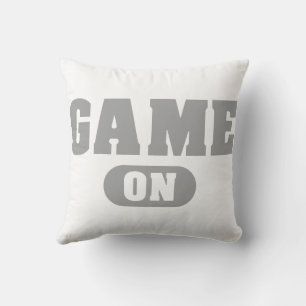Game on throw pillow