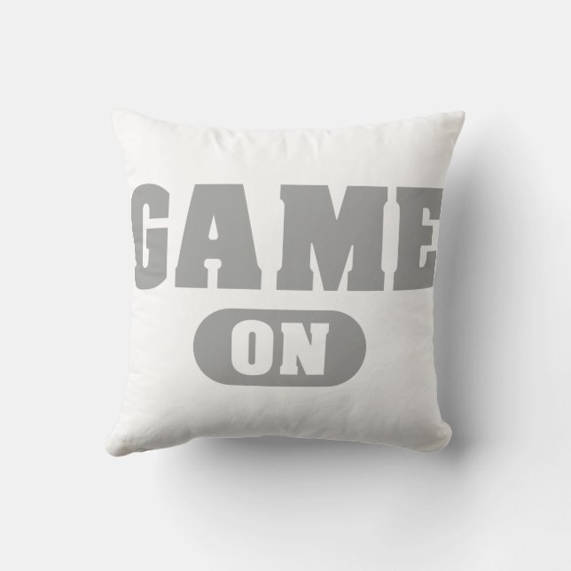 Game on throw pillow (Back)