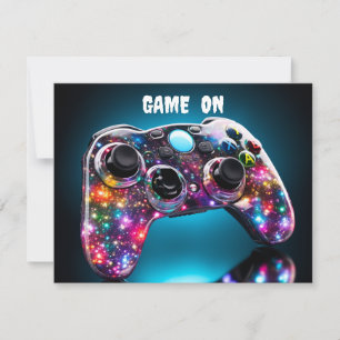 Game On Vibrant Post Card