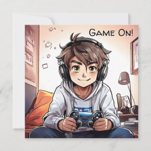Game On! Video Boy's Gaming Birthday Invitation