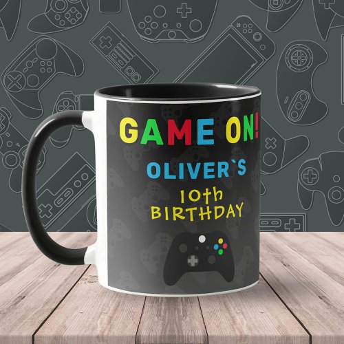 Game On Video Controller Gaming Birthday  Mug