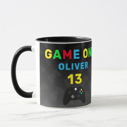 Game On Video Controller Gaming Birthday  Mug