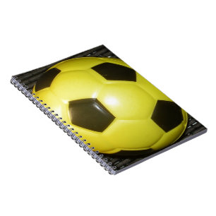Game On! Yellow & Black Football Notebook