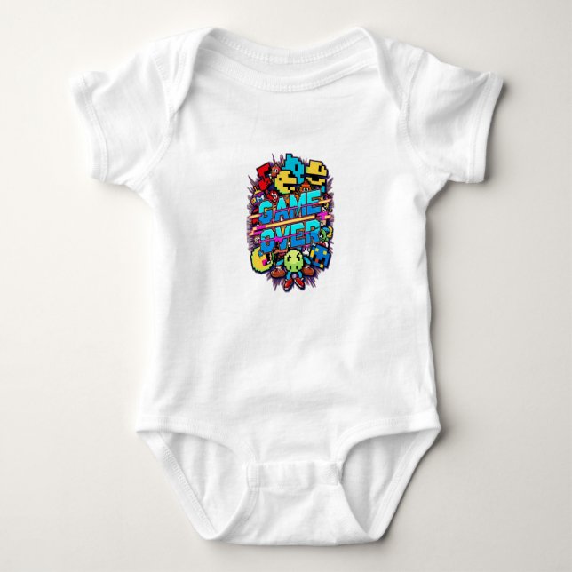 Game Over Baby Bodysuit (Front)