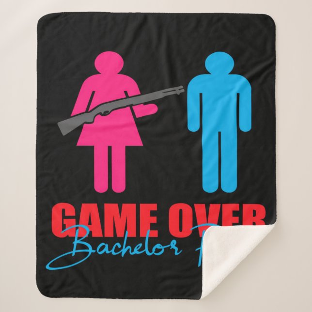 Game Over | Bachelor Party Blanket (Front)