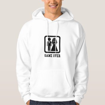 Game Over | Bachelor Stag Party Gift (black/white) Hoodie by robby1982 at Zazzle