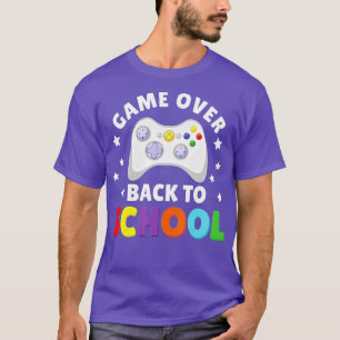 Game Over Back to School Controller Teacher Stude T-Shirt