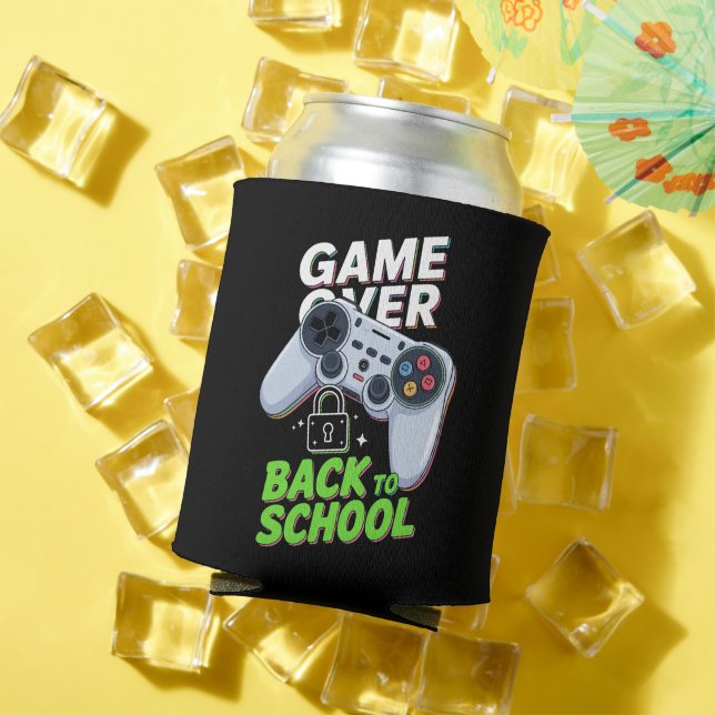 Game Over Back To School Funny First Day School Can Cooler (In Situ Summer)