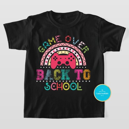 Game Over Back To School Kids T_Shirt