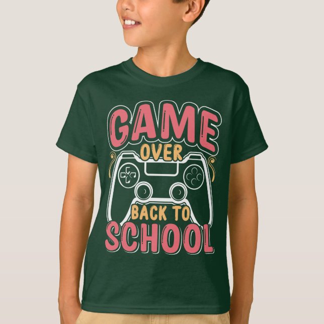 GAME OVER BACK TO SCHOOL T-Shirt (Front)