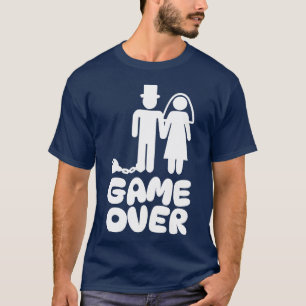 Game over Bride Groom Wedding gift T-Shirt