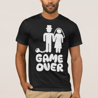 Game over Bride Groom Wedding T-Shirt