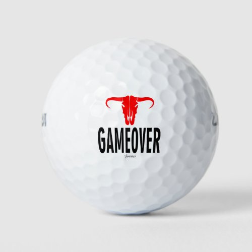 Game Over  Bull by VIMAGO Golf Balls