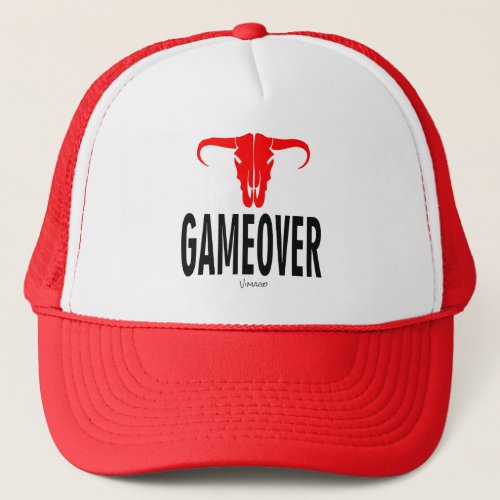 Game Over  Bull by VIMAGO Trucker Hat