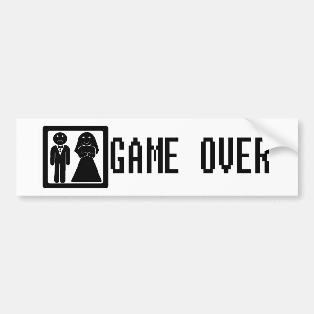 Game Over Bumper Sticker (Front)