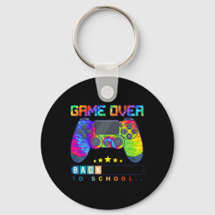 Game Over Byck To School Fun Kids First Day School Keychain