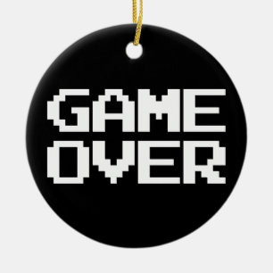 Game Over Ceramic Ornament
