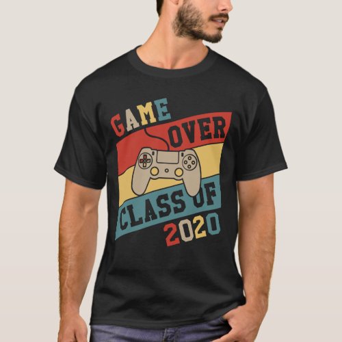 Game Over Class Of 2020 Video Games Graduation T_Shirt