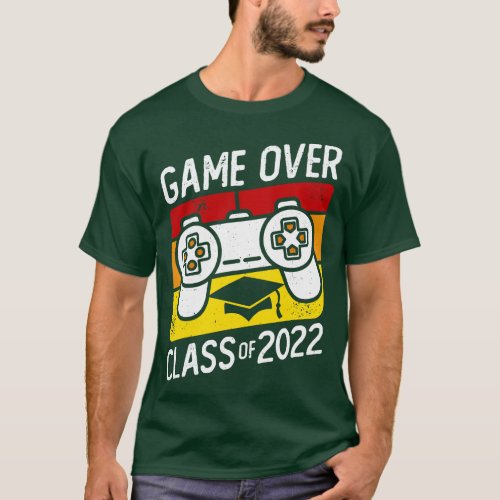 Game Over Class of 2022 Video Game Gamer T_Shirt