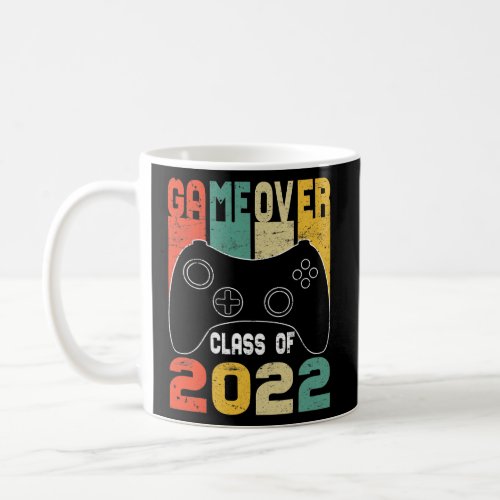 game over class of 2022 video games graduation coffee mug