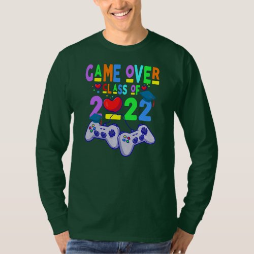 Game Over Class of 2022 Video Games Graduation T_Shirt