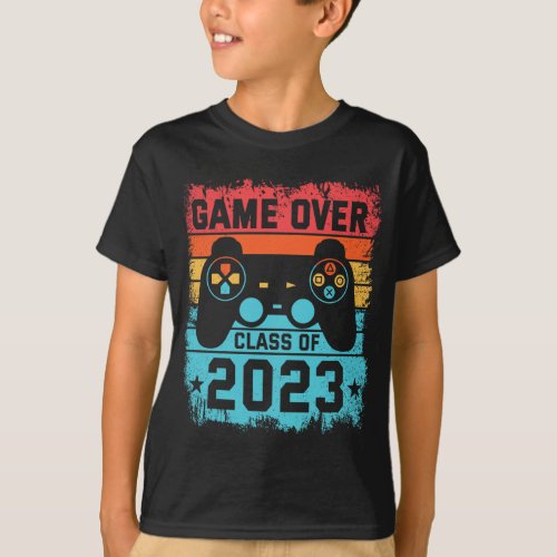 Game over Class of 2023 Graduation Gamer T_Shirt