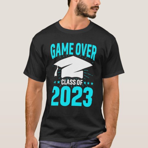 Game Over Class Of 2023 Graduation  Girls Boys Kid T_Shirt