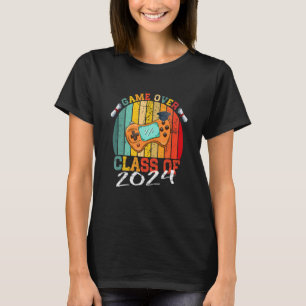 Game Over Class Of 2024 Video Games Funny Graduati T-Shirt