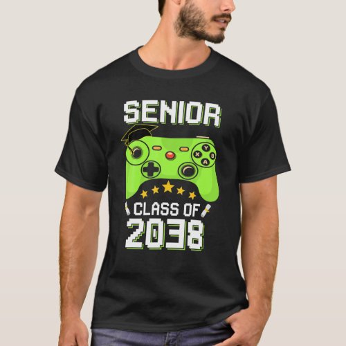Game Over Class Of 2038 Funny School Graduation Ga T_Shirt