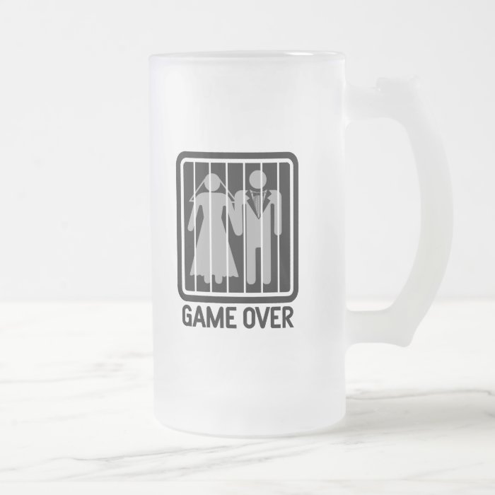 Game Over Wedding Mugs, Game Over Wedding Coffee Mugs, Steins & Mug