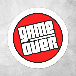 Broken game PC, I'm totally PC game over.  Sticker for Sale by DEGryps