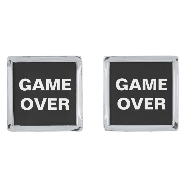 Game Over Cufflinks (Front)