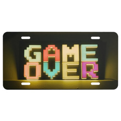 Game Over Cute Simple Pixel Art Pixel Arts Easy De License Plate