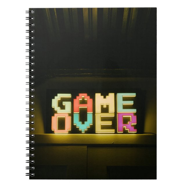 Game Over Cute Simple Pixel Art Pixel Arts Easy De Notebook (Front)