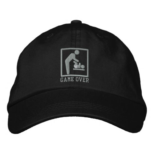Game Over Dad Embroidered Baseball Cap