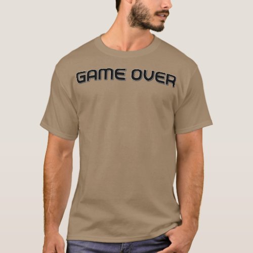 Game Over Design T_Shirt