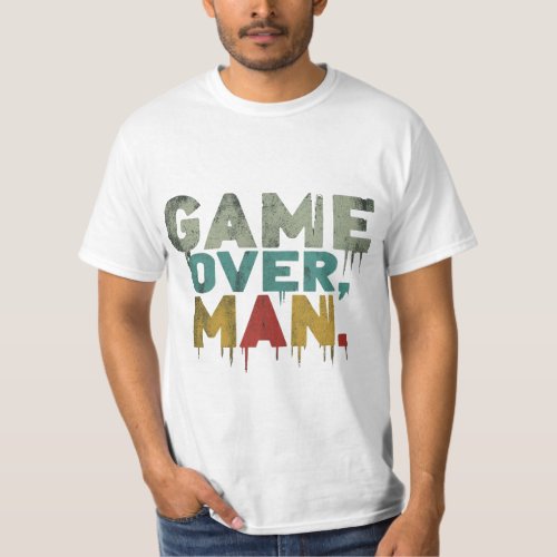 Game over design T_shirt