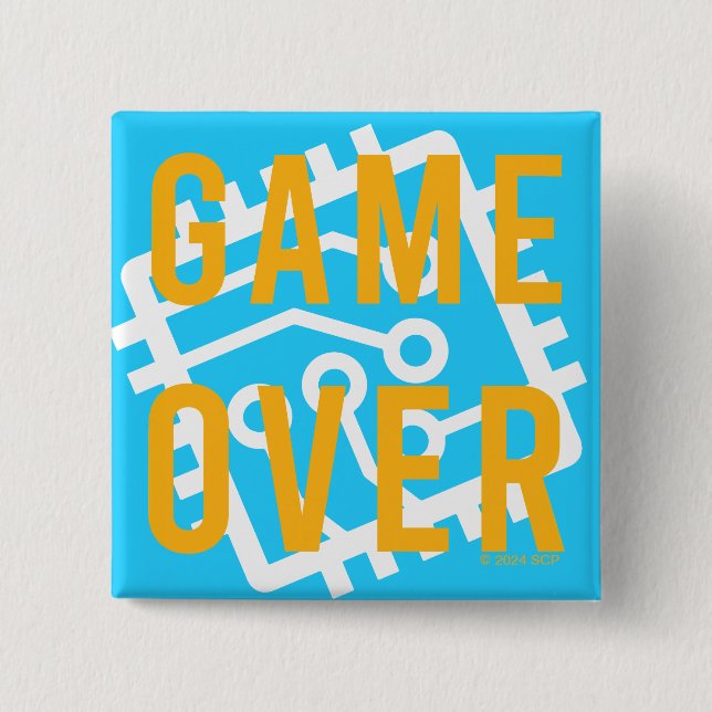 Game Over Digital Circuit Button (Front)