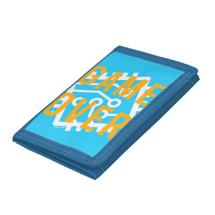 Game Over Digital Circuit Tri-fold Wallet