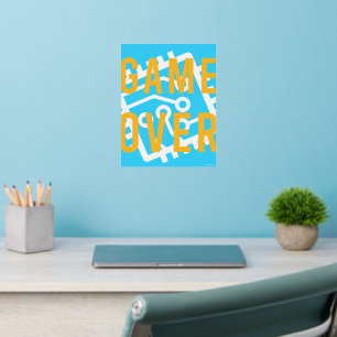 Game Over Digital Circuit Wall Decal