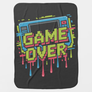 Game Over Drip Baby Blanket