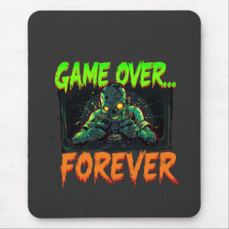 Game Over Forever Zombie Gamer Mouse Pad