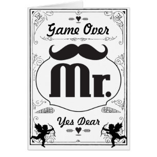 Game Over Funny Bachelor Party Invitations