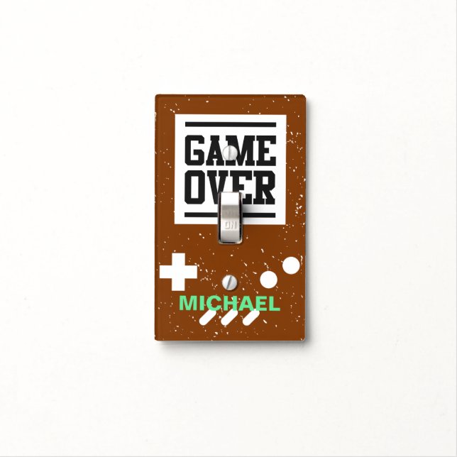 Game Over, Gamer Light Switch Cover (In Situ)
