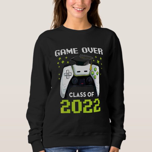 Game Over Graduation  Fun Gamer Graduate Men Sweatshirt