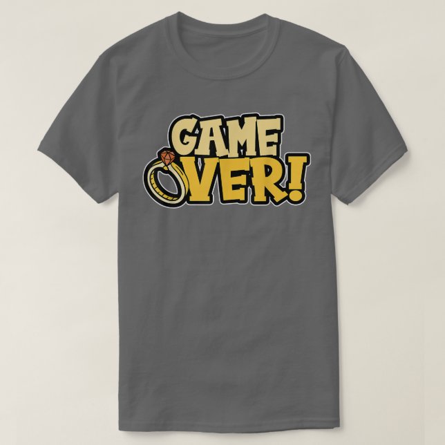 Game Over Groom  T-Shirt (Design Front)