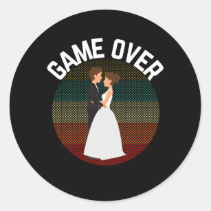 Game Over - Funny Marriage Sticker for Sale by Qkibrat