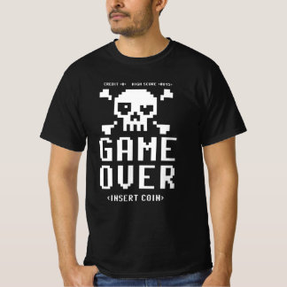 Game Over Insert Coin for Highscore Retro Gamer T-Shirt
