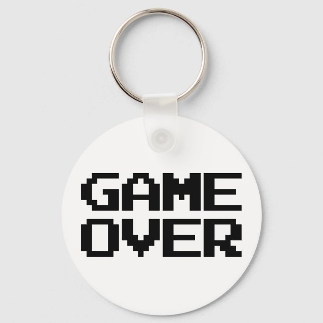 Game Over Keychain (Front)