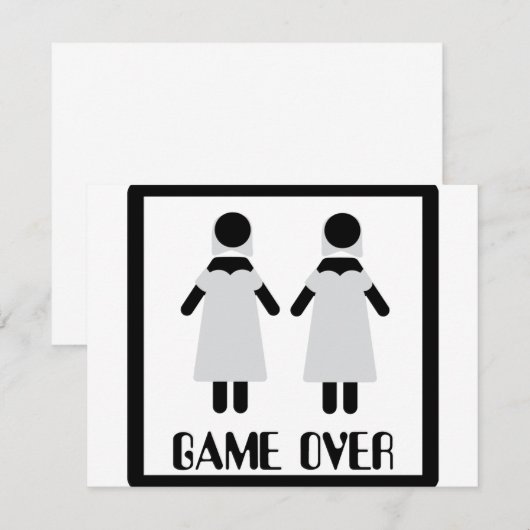 game over lesbian couple icon (Front/Back)